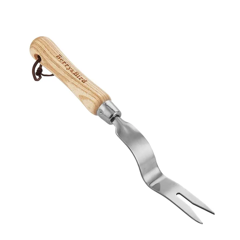 12.1-Inch Hand Weeder With Ergonomic Wooden Handle And Sharp Tines 1