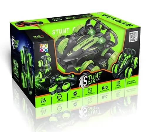 2-In-1 Stunt Car Toy – Foldable Roll-Up Play Set 1