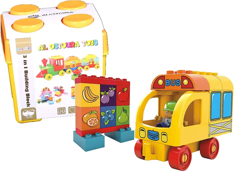 3-In-1 Modular Building Set – Bus-Themed Construction Toys 1