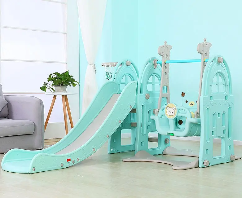 3-In-1 Outdoor Play Center: Jumbo Slide, Swing, And Basketball Hoop 1