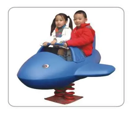 Airplane-Style Two-Seater Outdoor Seesaw 1