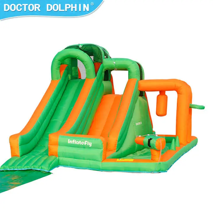 All-In-One Inflatable Water Slide With Integrated Pool And Bounce Area For Backyard Parties 1