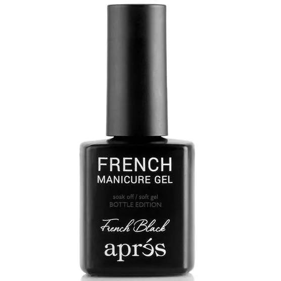 Après French Manicure Gel Polish – Classic Black 1