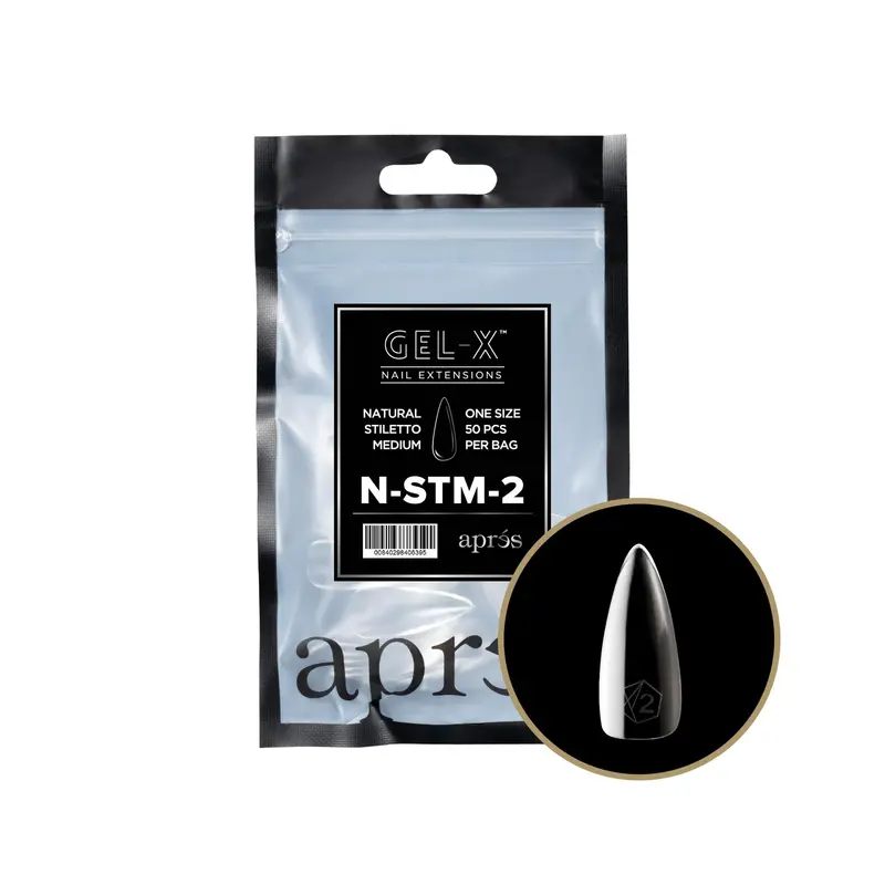 Après Gel-X 2.0 Natural Stiletto Refill – Medium Size 2 (50 Pcs) 1