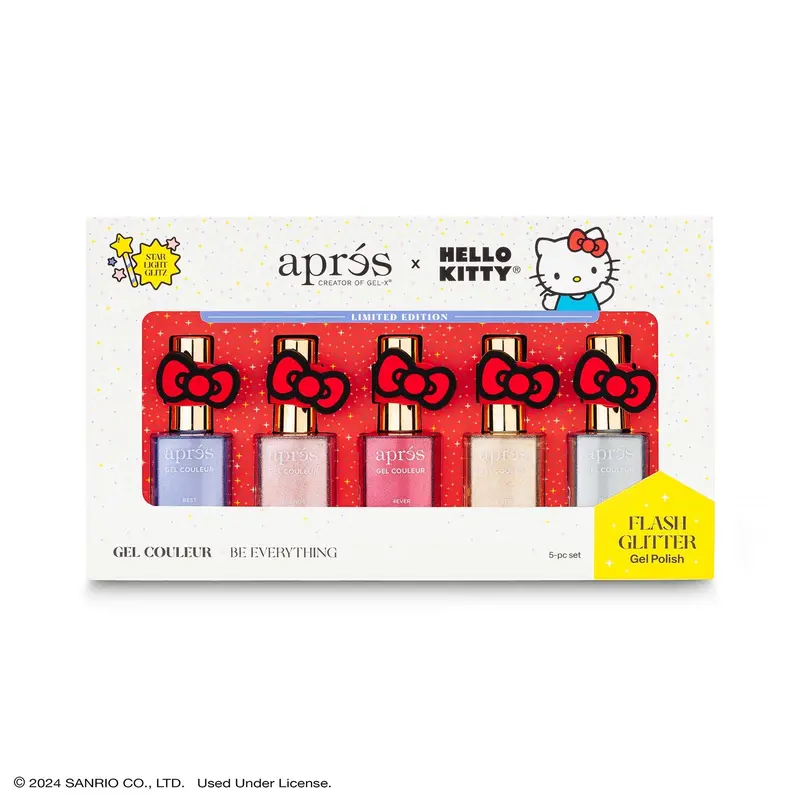 Après Hello Kitty Best Friends Flash Glitter Gel Polish Set 1