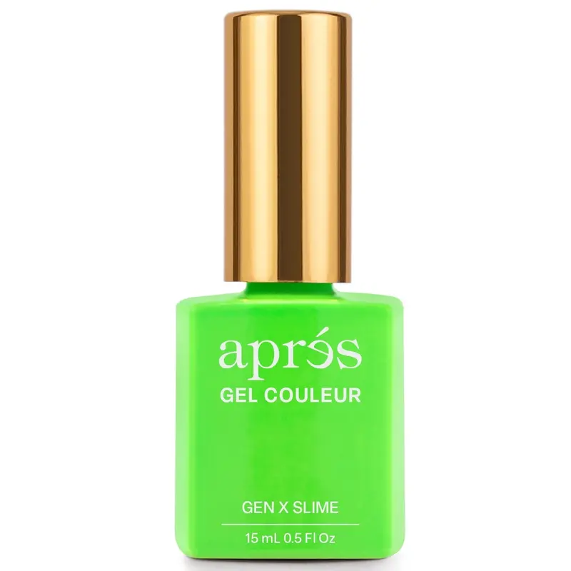 Après Hema-Free Gel Color In Gen X Slime – Retro Green-Teal Metallic 1
