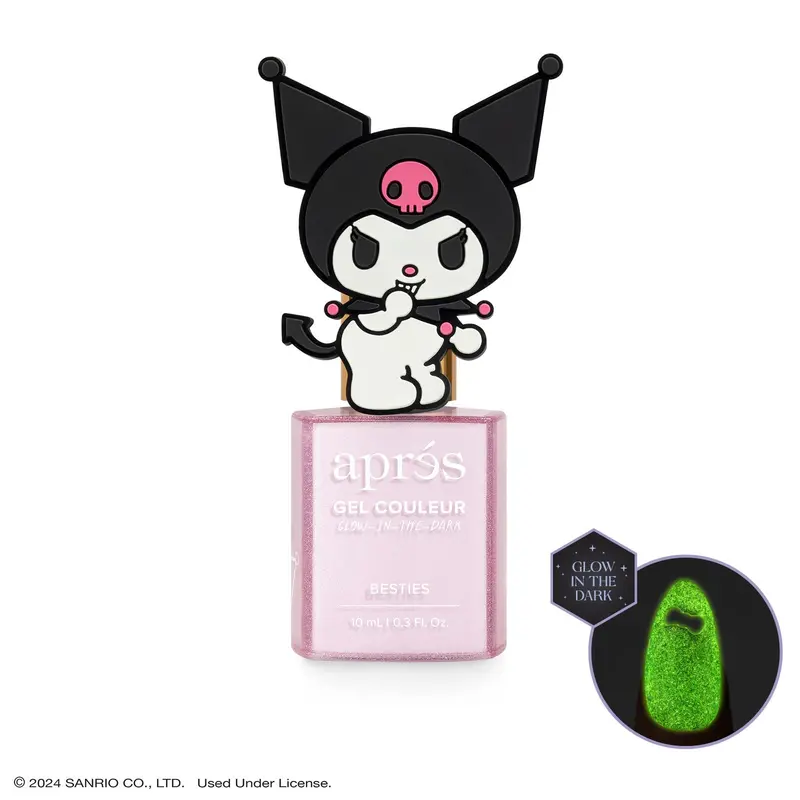 Après Kuromi Flash Glitter Gel Polish - Besties Shade 1