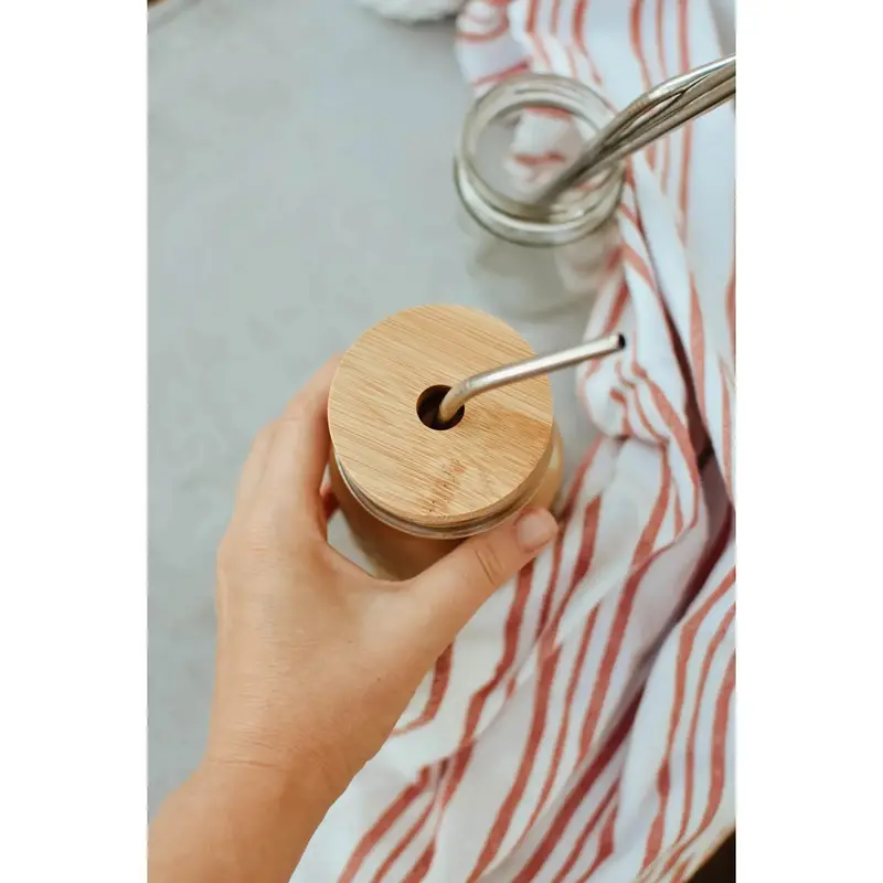 Bamboo Ventilated Lid With Pour Spout 1