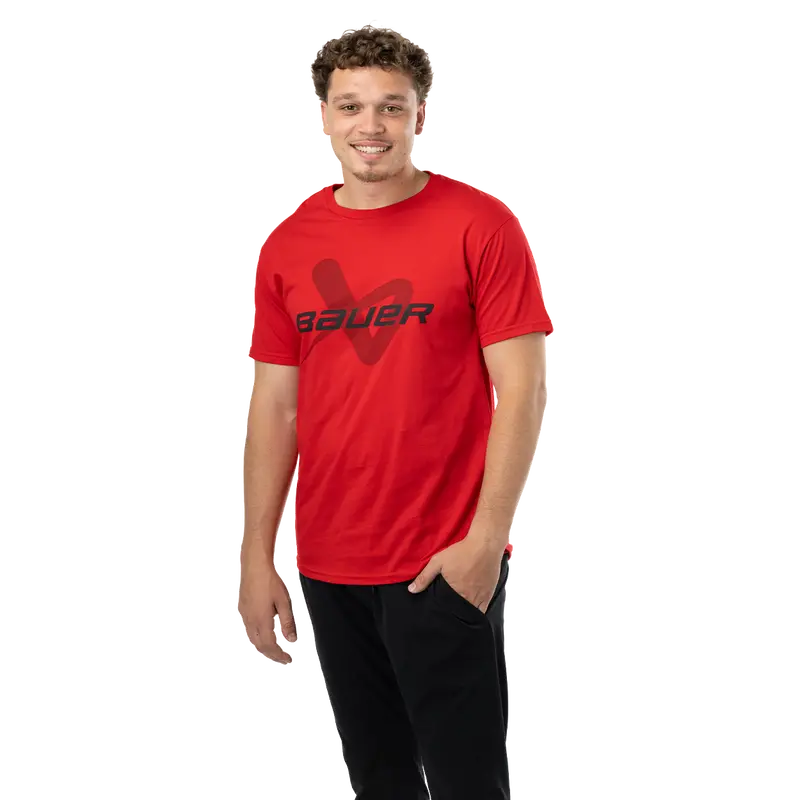 Bauer Core Lockup T-Shirt – Senior Short Sleeve 1