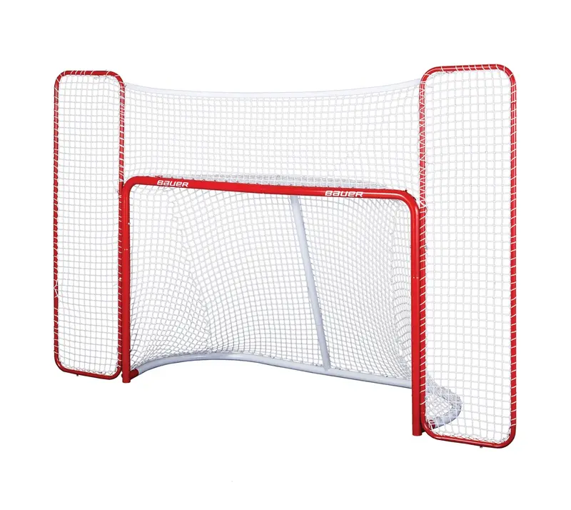 Bauer Official Performance Steel Hockey Goal With Integrated Backstop 1