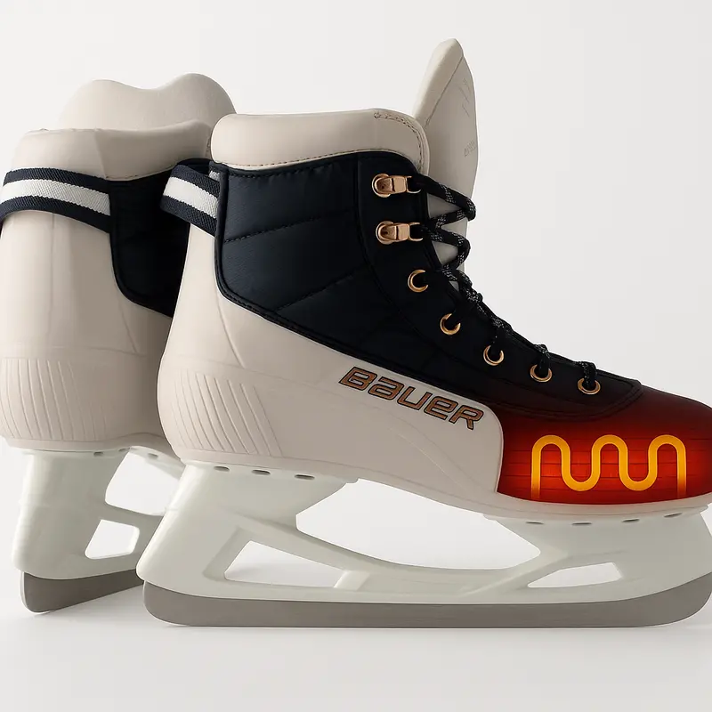 Bauer Radiant Heated Skates – Senior Size, Battery-Powered Warmth 1