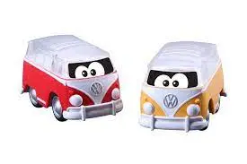 Bb Junior Volkswagen Samba Bus Push-And-Go Toy – Red And Yellow 1