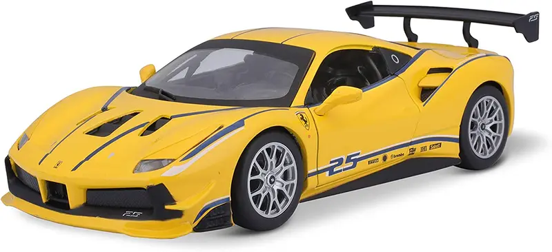 Bburago 1:24 Ferrari 488 Gtb Remote-Controlled Model – Yellow Finish 1