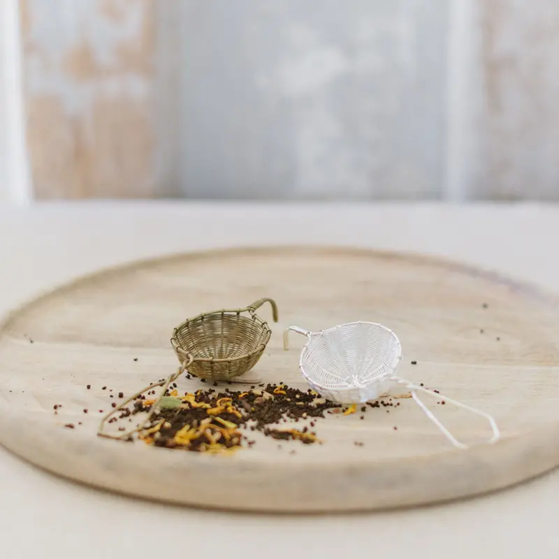 Bellocq Petite Woven Tea Strainer Basket 1