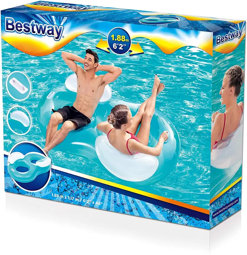 Bestway Double-Ring Inflatable Pool Float 1