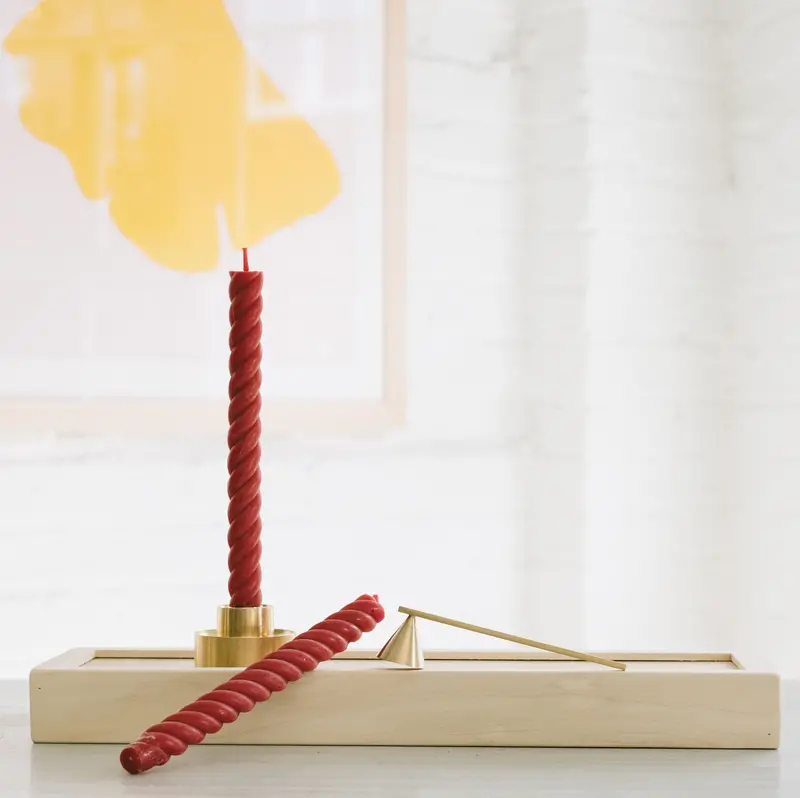 Brass Candle Snuffer With Elegant Handle 1