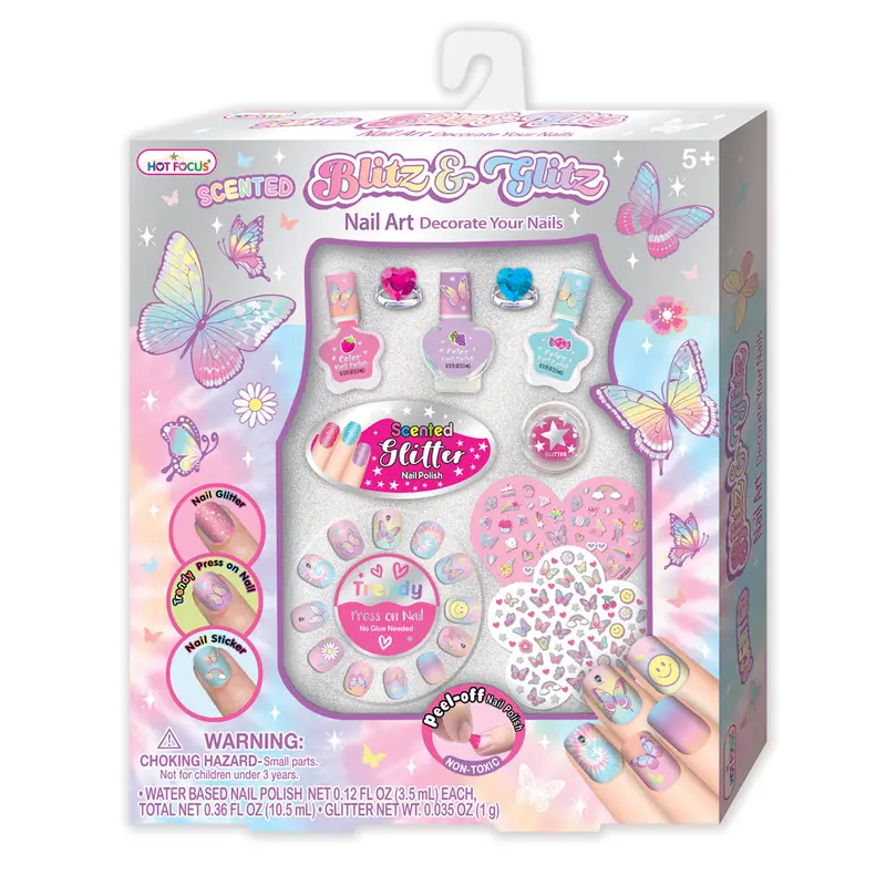 Butterfly Motif Blitz & Glitz Nail Art Set 1