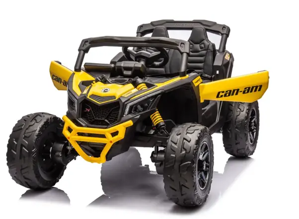 Can-Am Maverick Turbo Rr 12V Ride-On With 10Ah Battery – Yellow Model For Ages 3–7 1