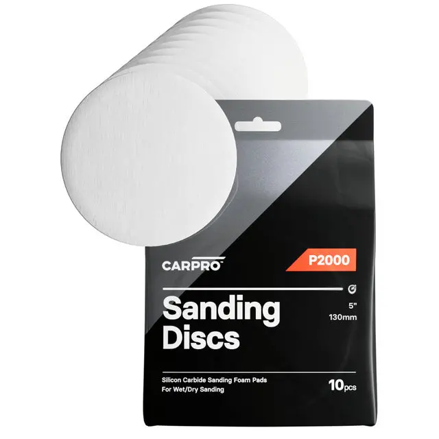 Carpro 5" Sanding Discs – P2000 Grit (10-Pack) 1