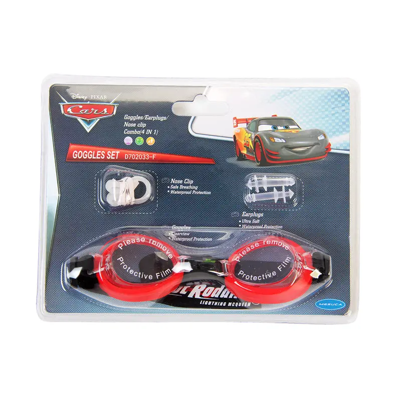 Cars-Themed Swimming Goggles Set – Uv-Protective, Adjustable Fit For Children 1