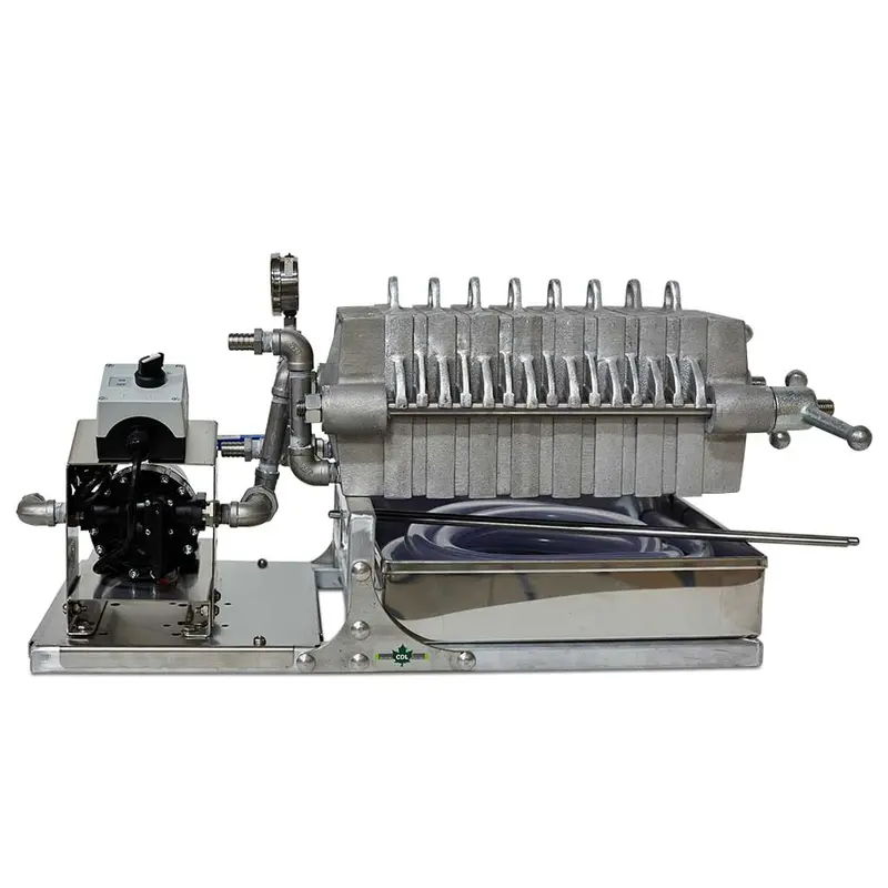 Cdl 7" Filter Press Kit: 8 Frames + 1/2" Electric Diaphragm Pump 1