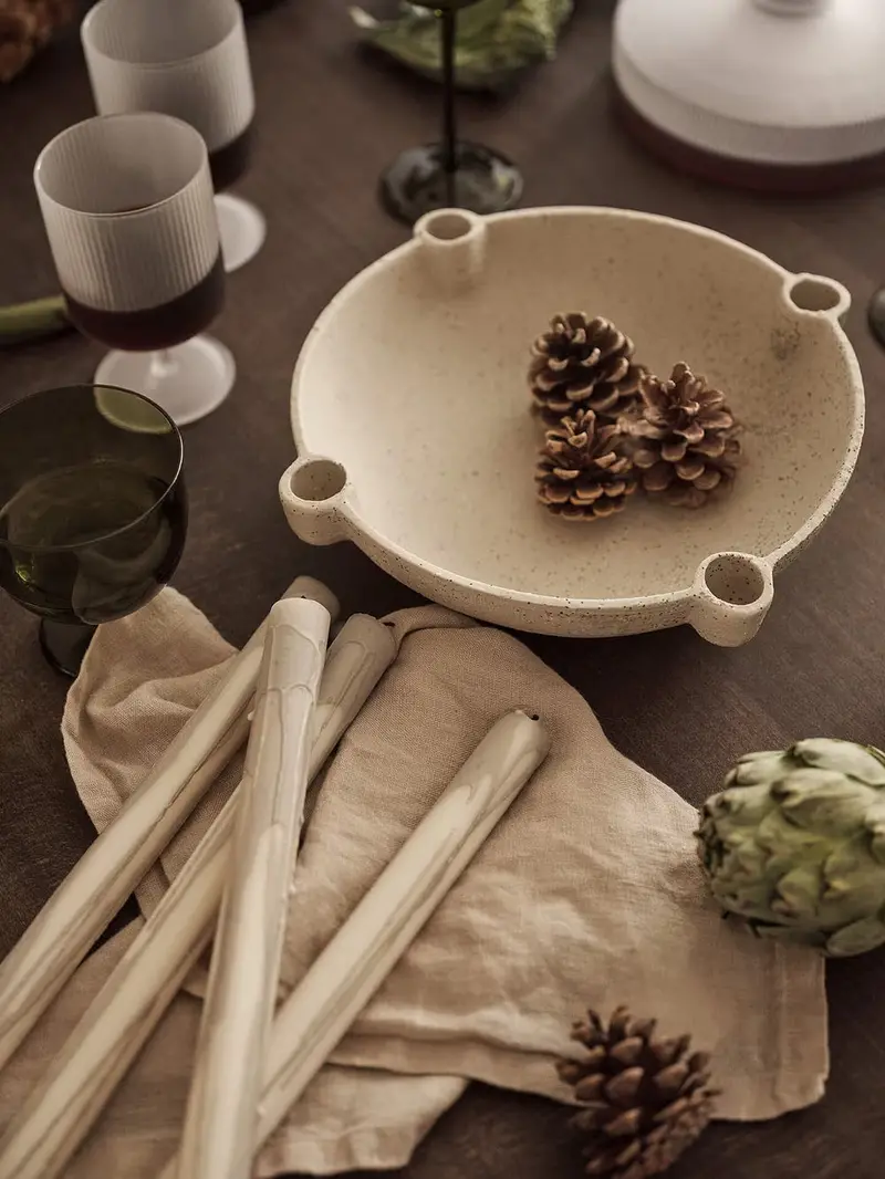 Ceramic Bowl Candle Holder – Minimalist Design 1