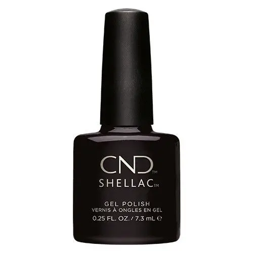 Cnd Shellac Black Pool Nail Polish – 0.25 Oz Intense Matte-Black Gel Color 1