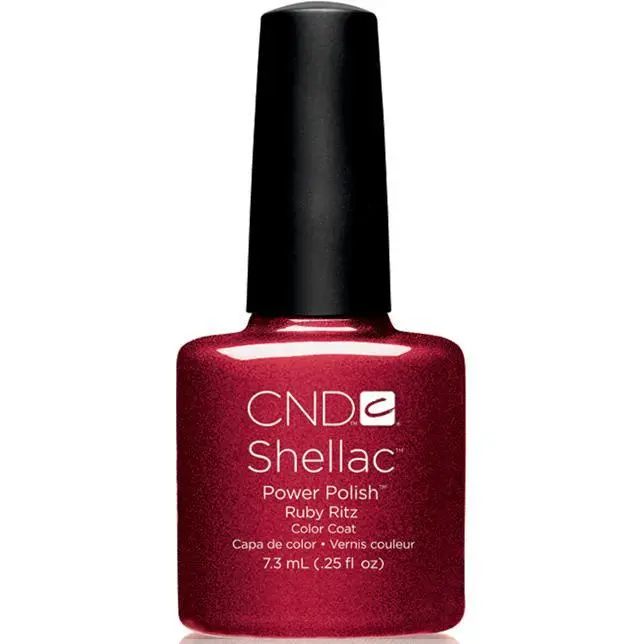Cnd Shellac Ruby Ritz Nail Color – 0.25 Oz Professional Formula 1