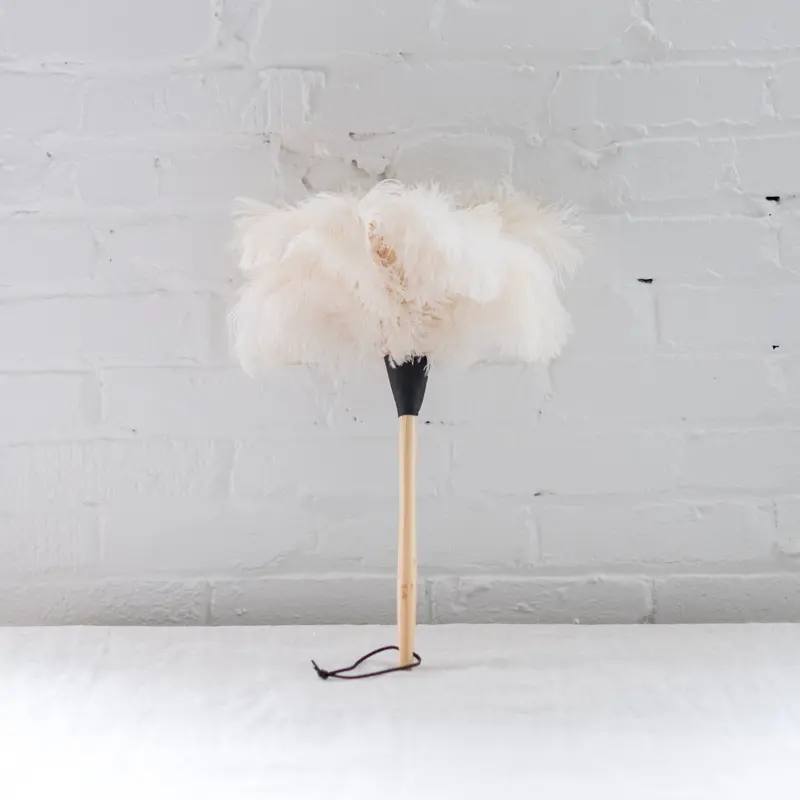 Compact Ostrich Feather Duster – Small Size 1