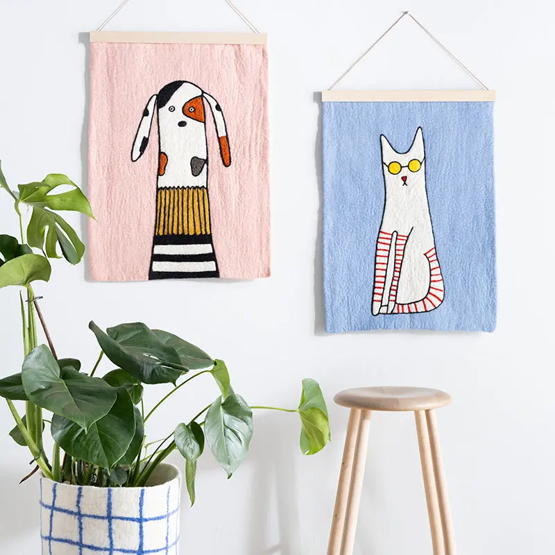 Contemporary Cat Art Print – Minimalist Cool Cat Design 1