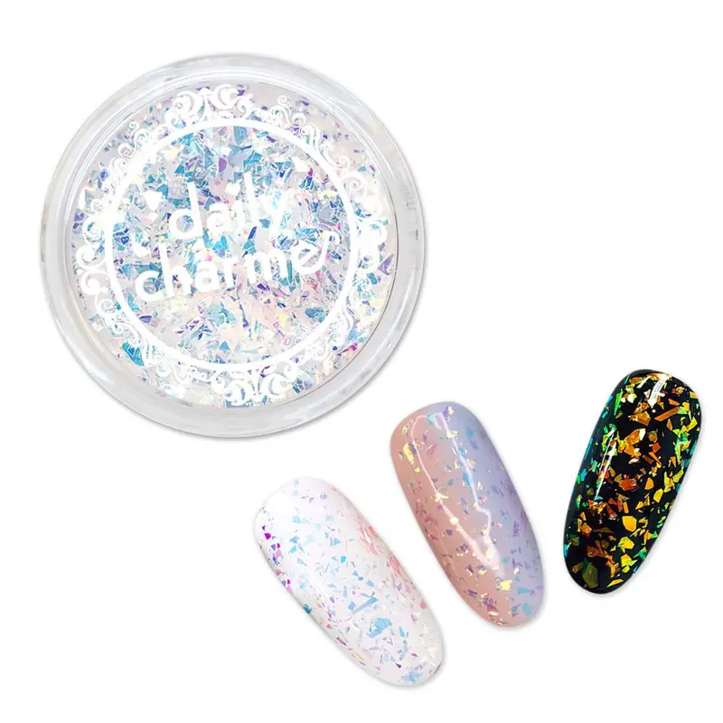 Daily Charme Aurora Shattered Glass Glitter Flakes – Multi-Tone Reflective Accents 1