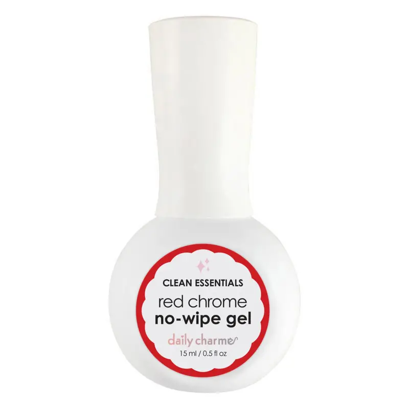 Daily Charme Chrome Effect No-Wipe Gel Polish – Ruby Red 1