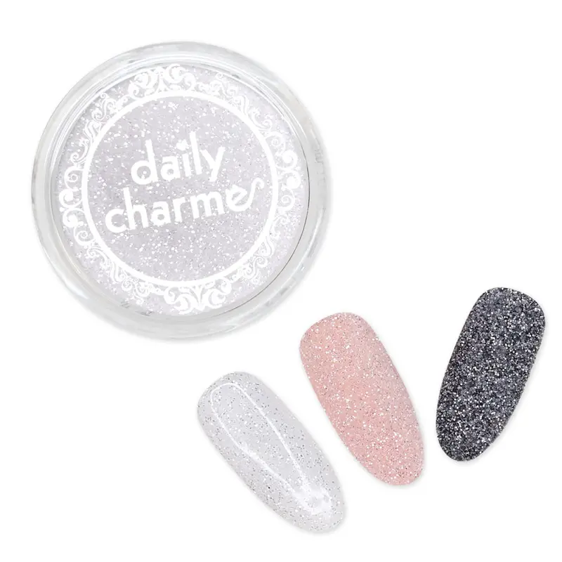 Daily Charme Crushed Diamonds Metallic Glitter Dust – Brilliant Silver Shine 1