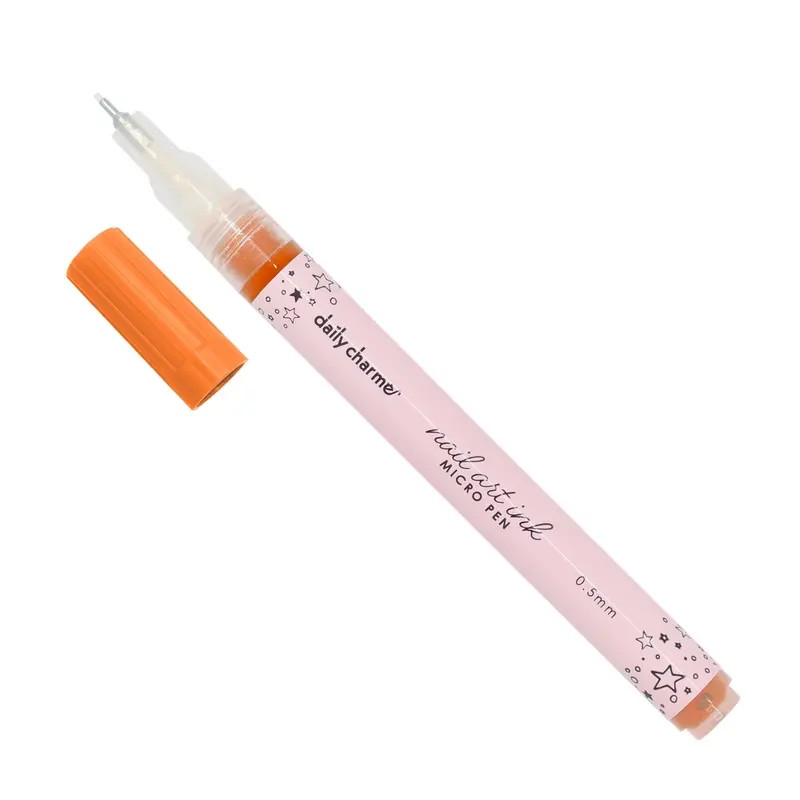 Daily Charme Detail-Oriented Nail Art Ink Micro Pen – Vivid Orange 1