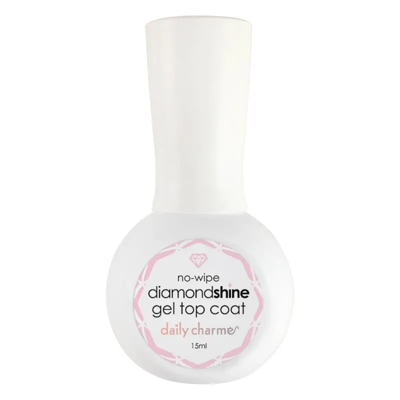 Daily Charme Diamond Shine Gel Top Coat – No-Wipe Finish 1
