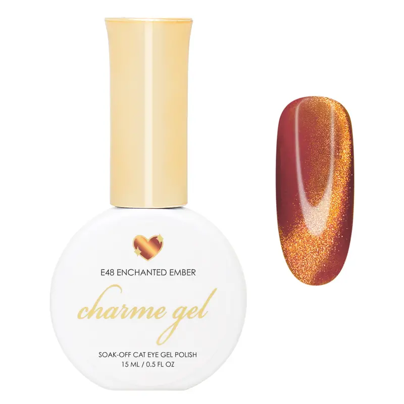 Daily Charme E48 Enchanted Ember Cat Eye Nail Polish 1