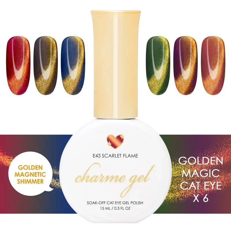 Daily Charme Golden Magic Cat Eye Nail Polish Collection 1