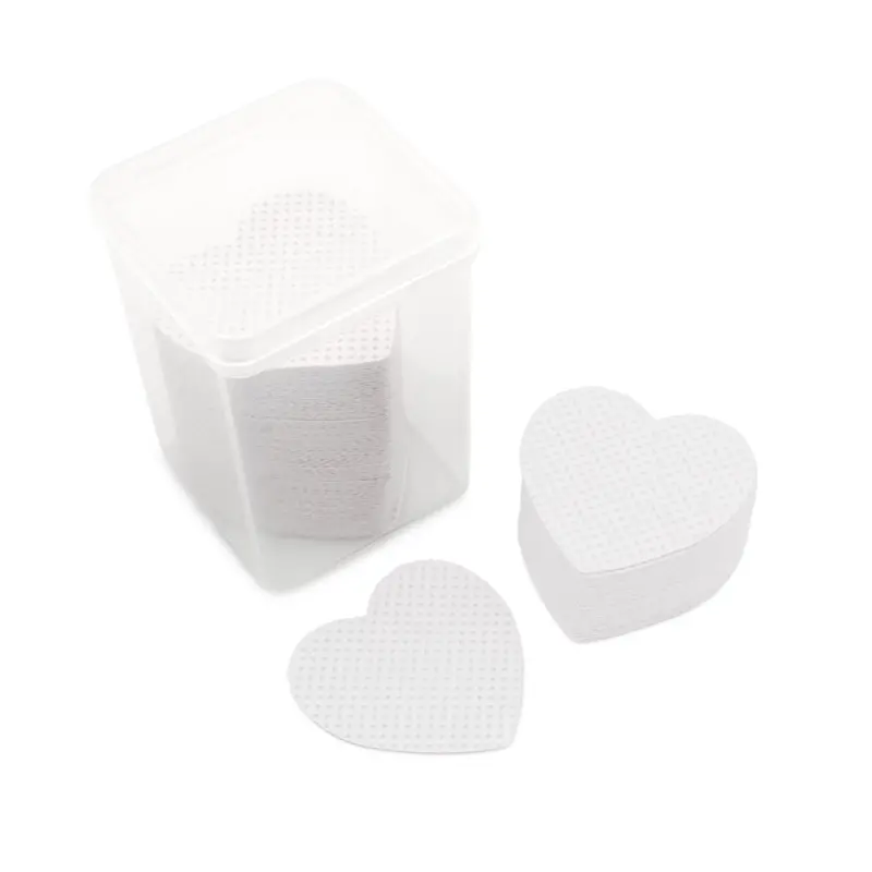 Daily Charme Heart-Shaped Nail Wipes – Pure White, Pack Of 200 1