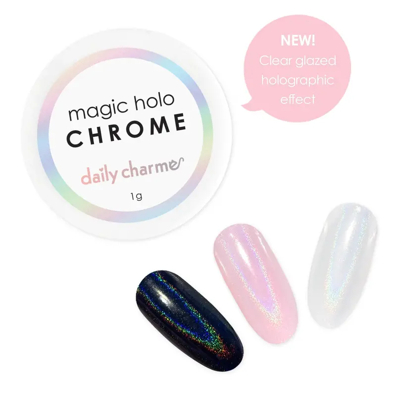 Daily Charme Magic Holographic Chrome Nail Powder 1