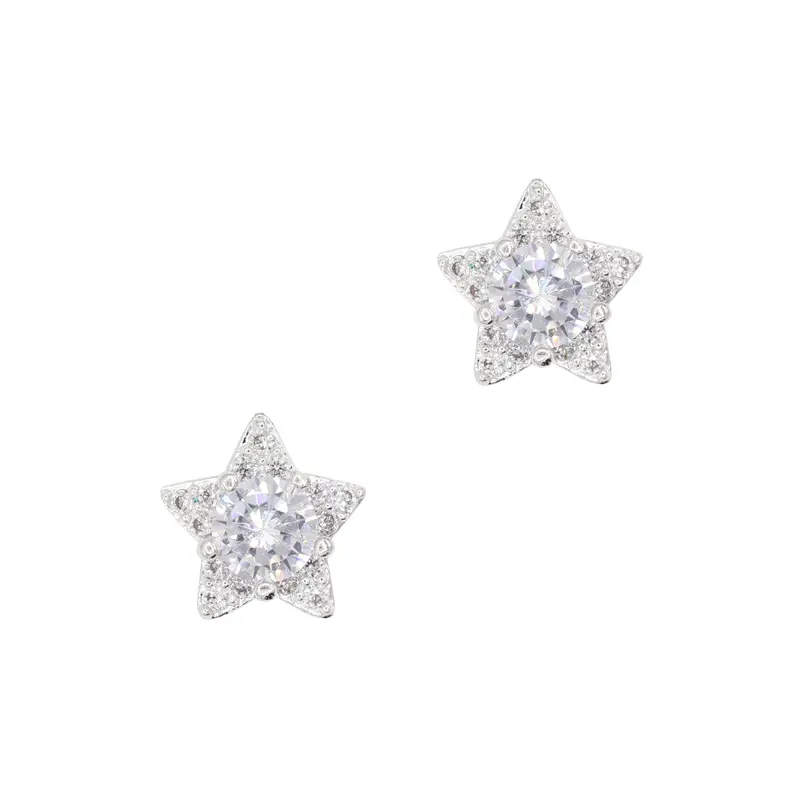 Daily Charme Mystical Star Charm – Silver Plated With Zircon Stones 1