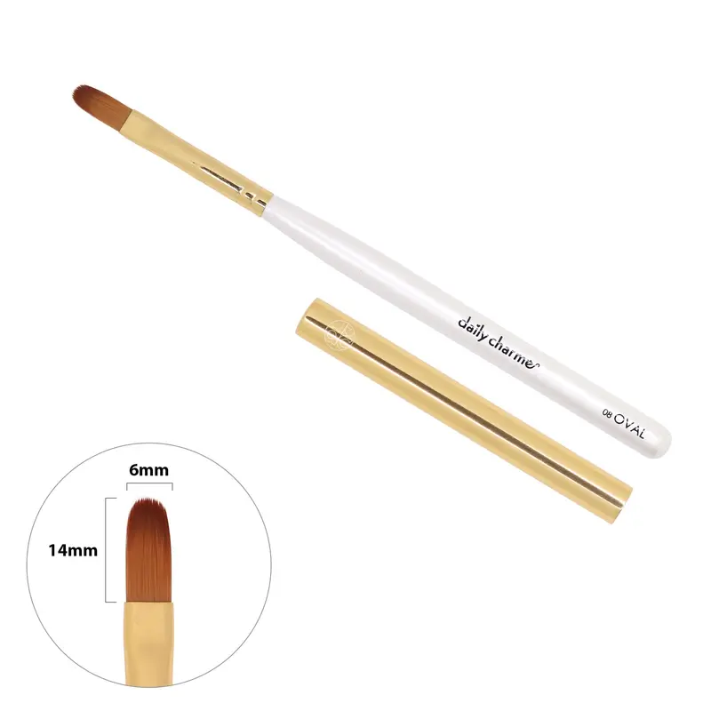 Daily Charme Oval Tip Nail Art Brush – Size 08 1