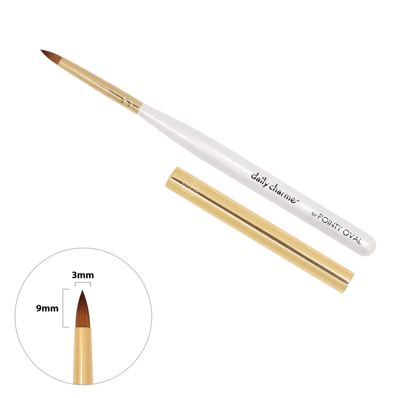 Daily Charme Pointy Oval Nail Brush – Size 07 1