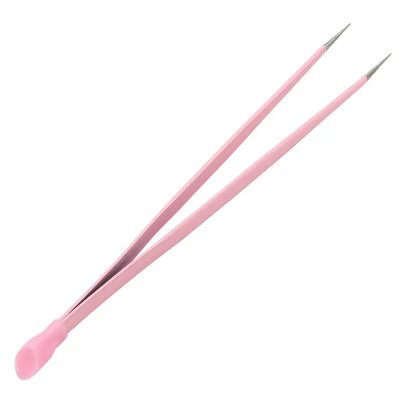 Daily Charme Precision Nail Art Tweezers – Rosy Finish 1