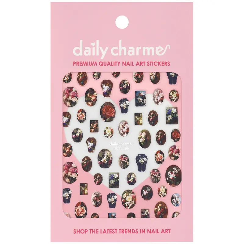 Daily Charme Victorian Painting Floral Nail Art Sticker 1