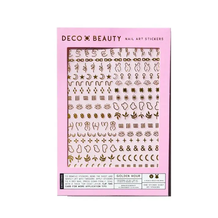 Deco Beauty Golden Hour Nail Art Stickers – Warm Glow Designs 1