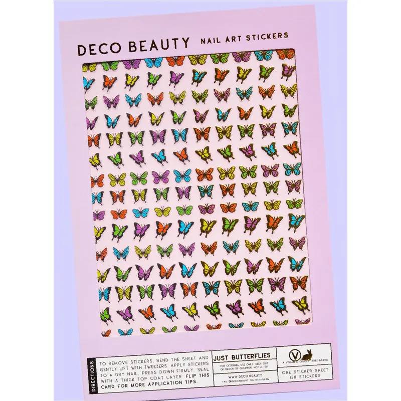 Deco Beauty Nail Art Stickers – Ethereal Butterfly Motifs 1
