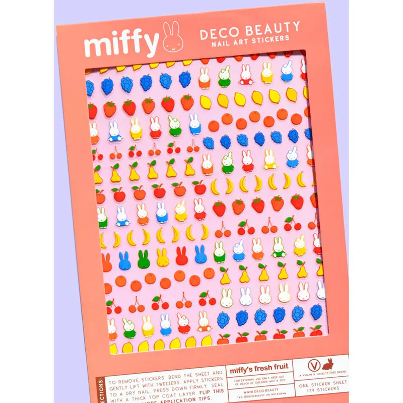 Deco Beauty Nail Art Stickers – Miffy'S Fresh Fruit Collection 1