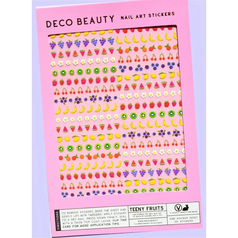 Deco Beauty Nail Art Stickers – Playful Mini Fruit Designs 1