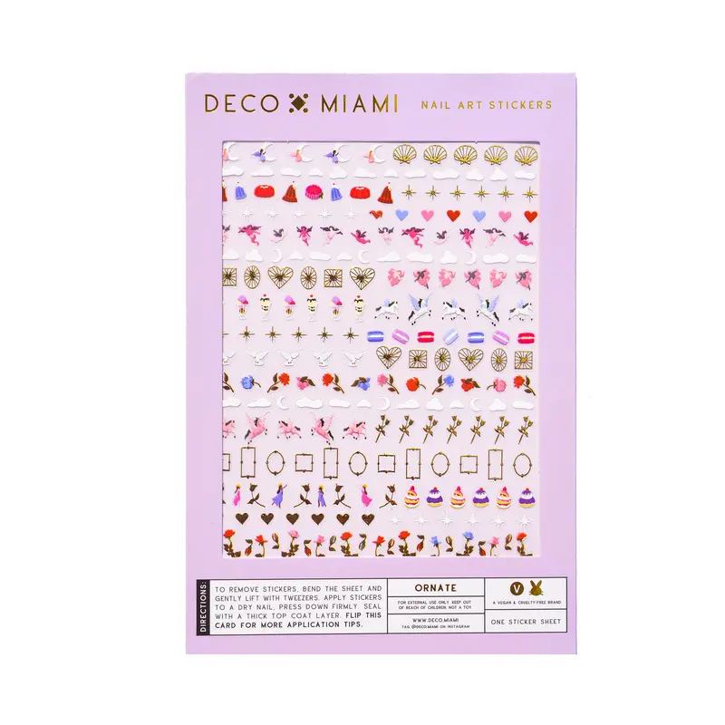 Deco Beauty Ornate Design Nail Stickers For Elegant Nails 1