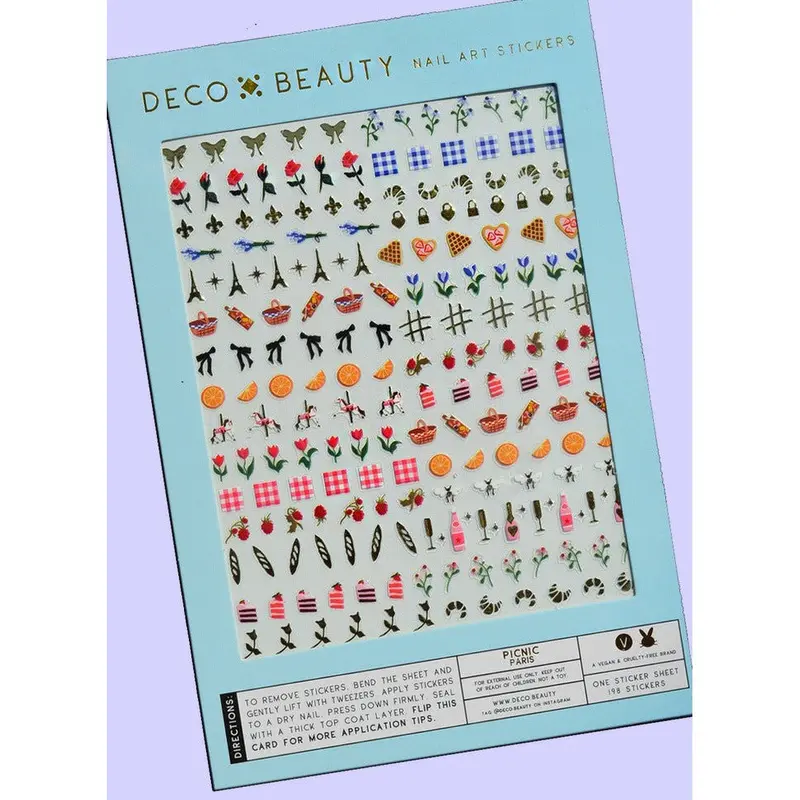 Deco Beauty Paris Picnic Nail Art Stickers 1